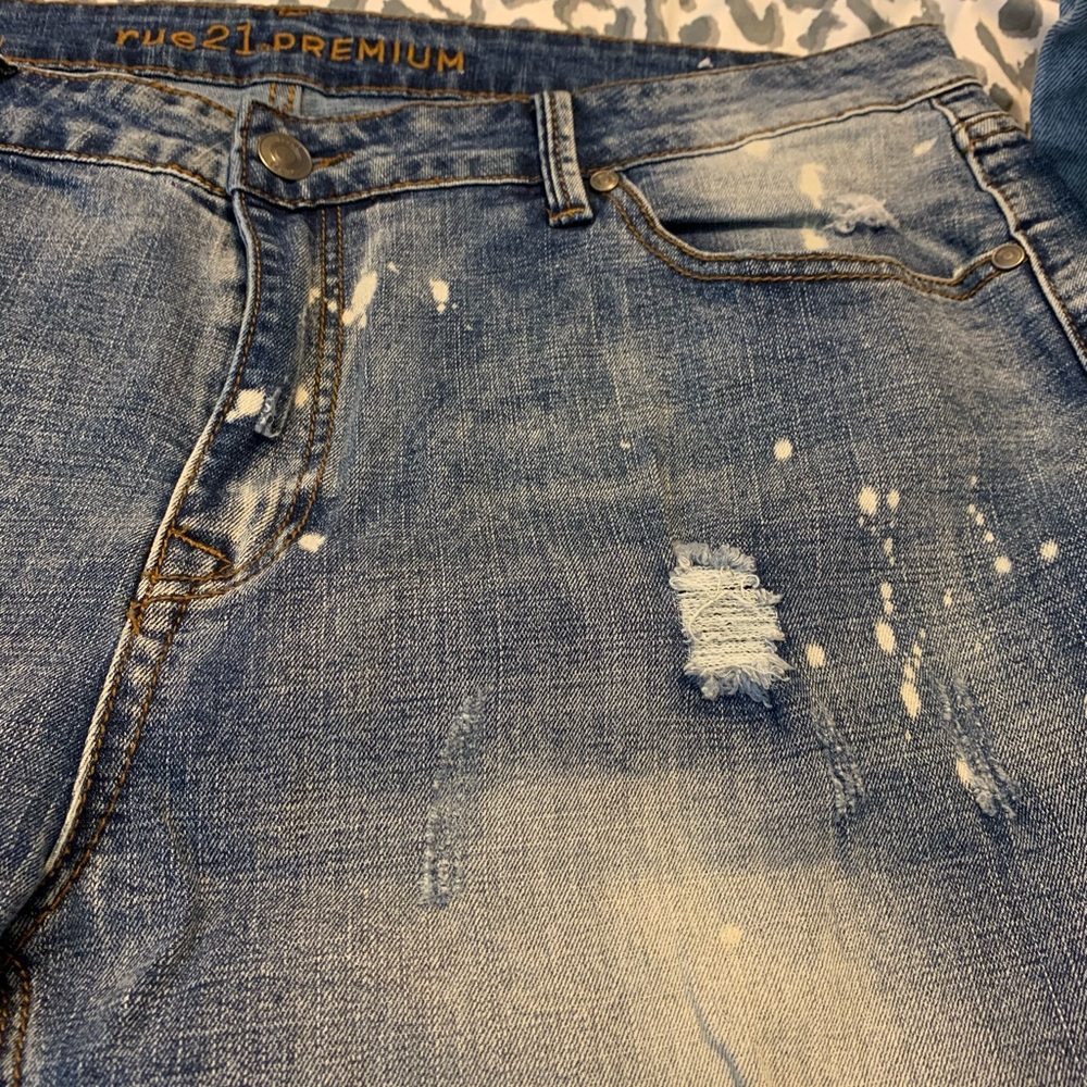 Light wash jeans